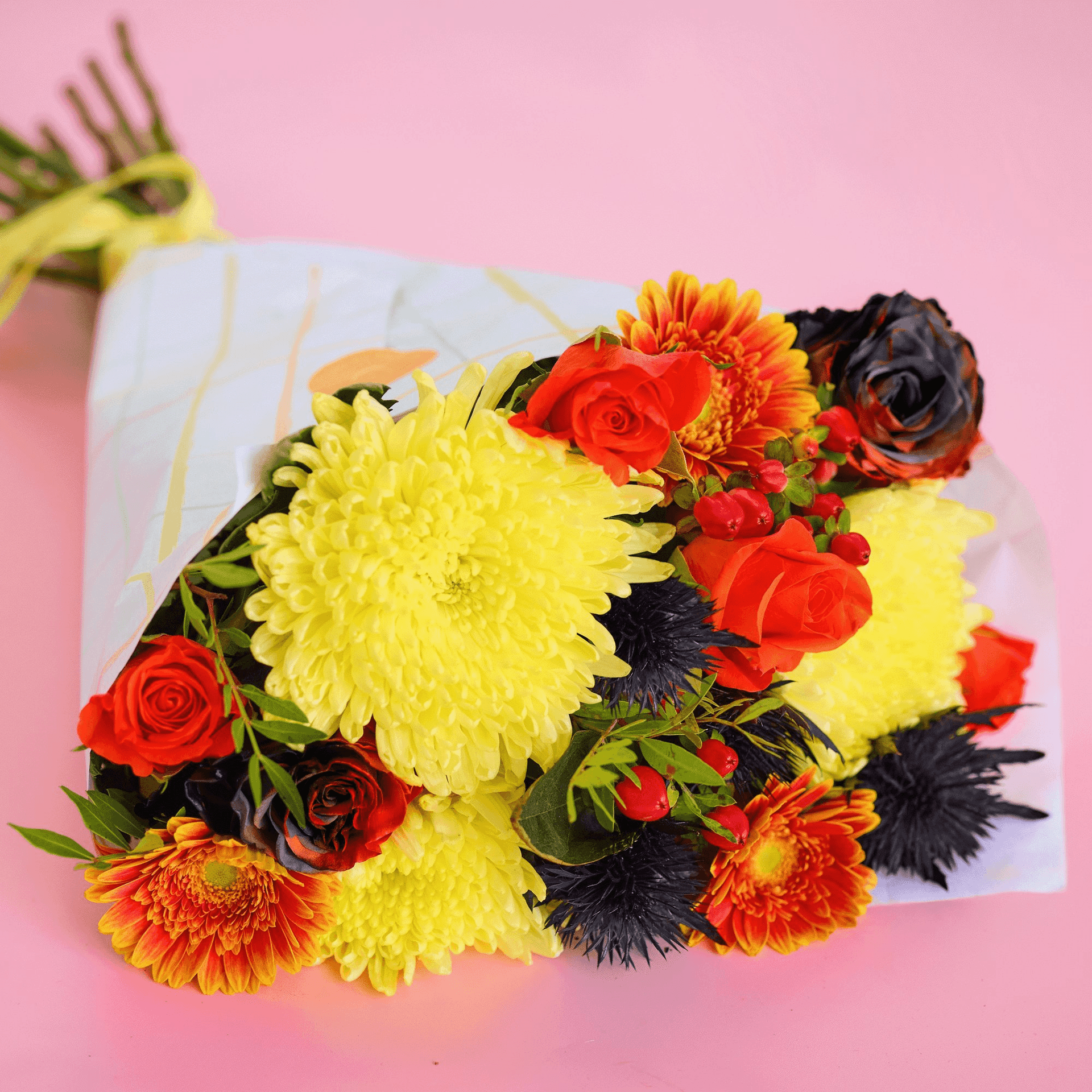 The Perfect Little Spooky Smile — Posies hand-tied bouquet