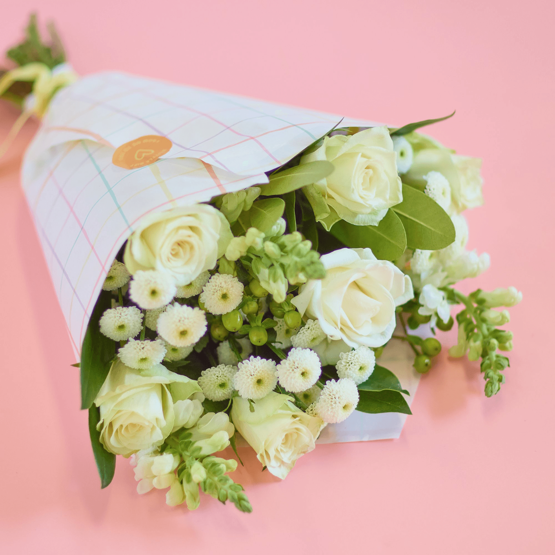 The Perfect Little Flower-Shaped Hug — Letterbox flowers hand-tied bouquet
