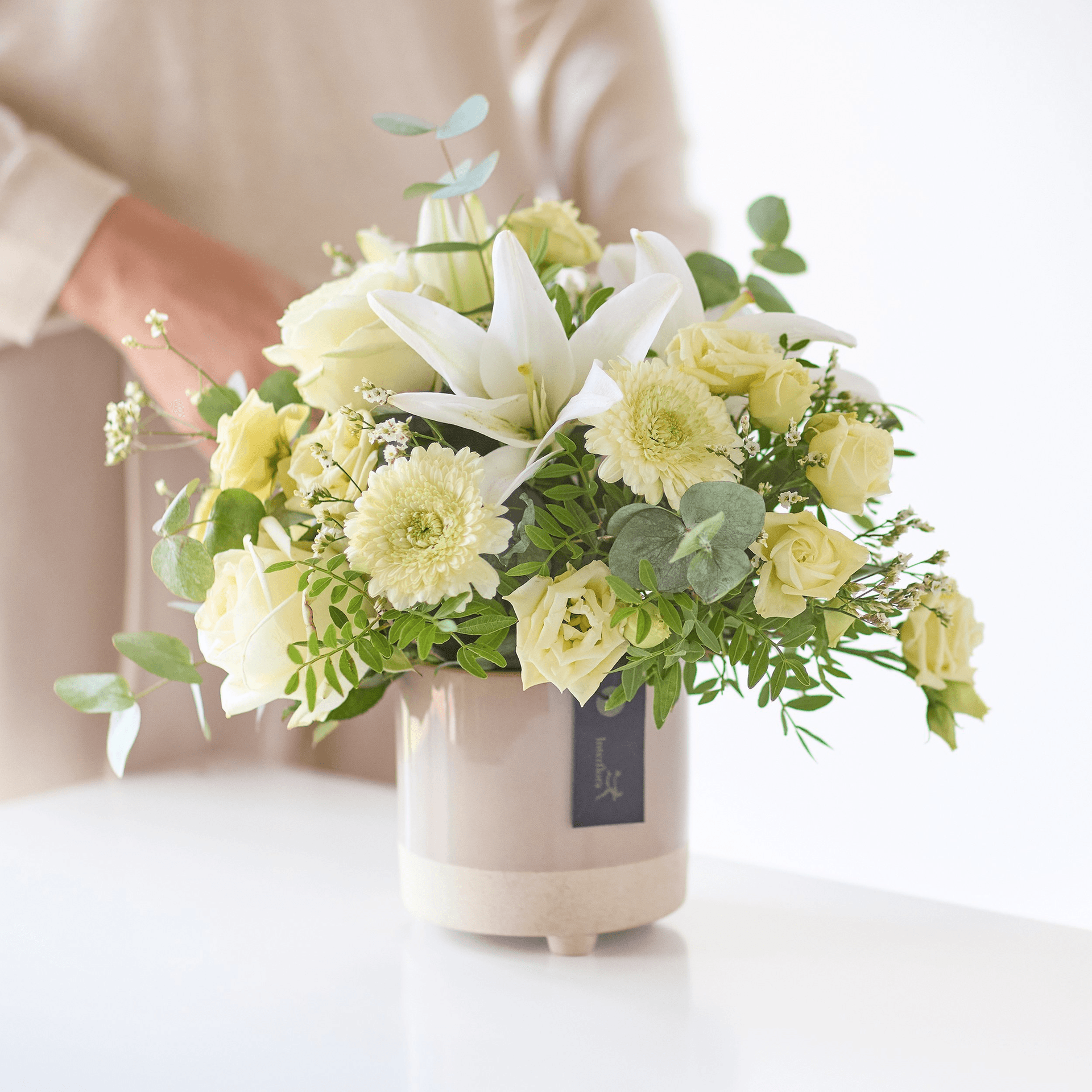 The Soothing Kindness — Flowers in a vase hand-tied bouquet