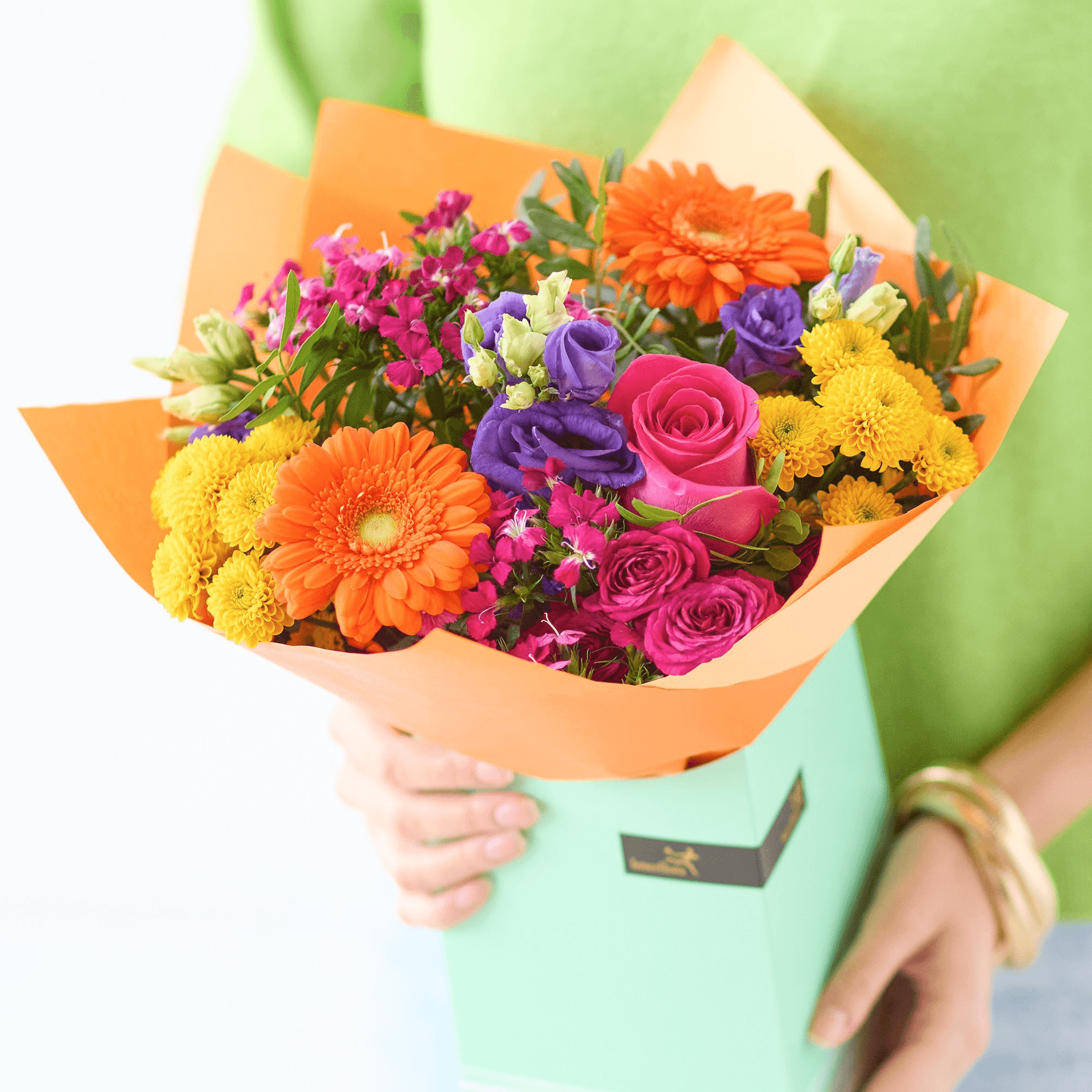 The Vibrant Fiesta — Wedding hand-tied bouquet
