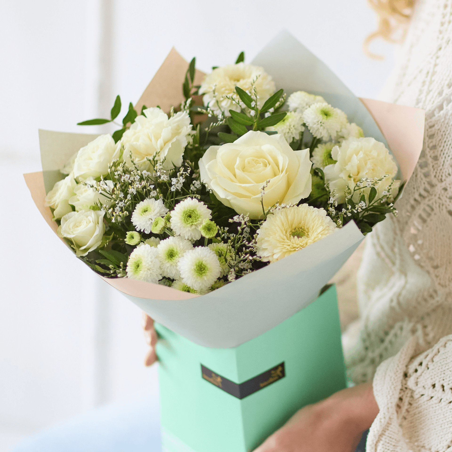 The Peaceful Meadow — Wedding hand-tied bouquet