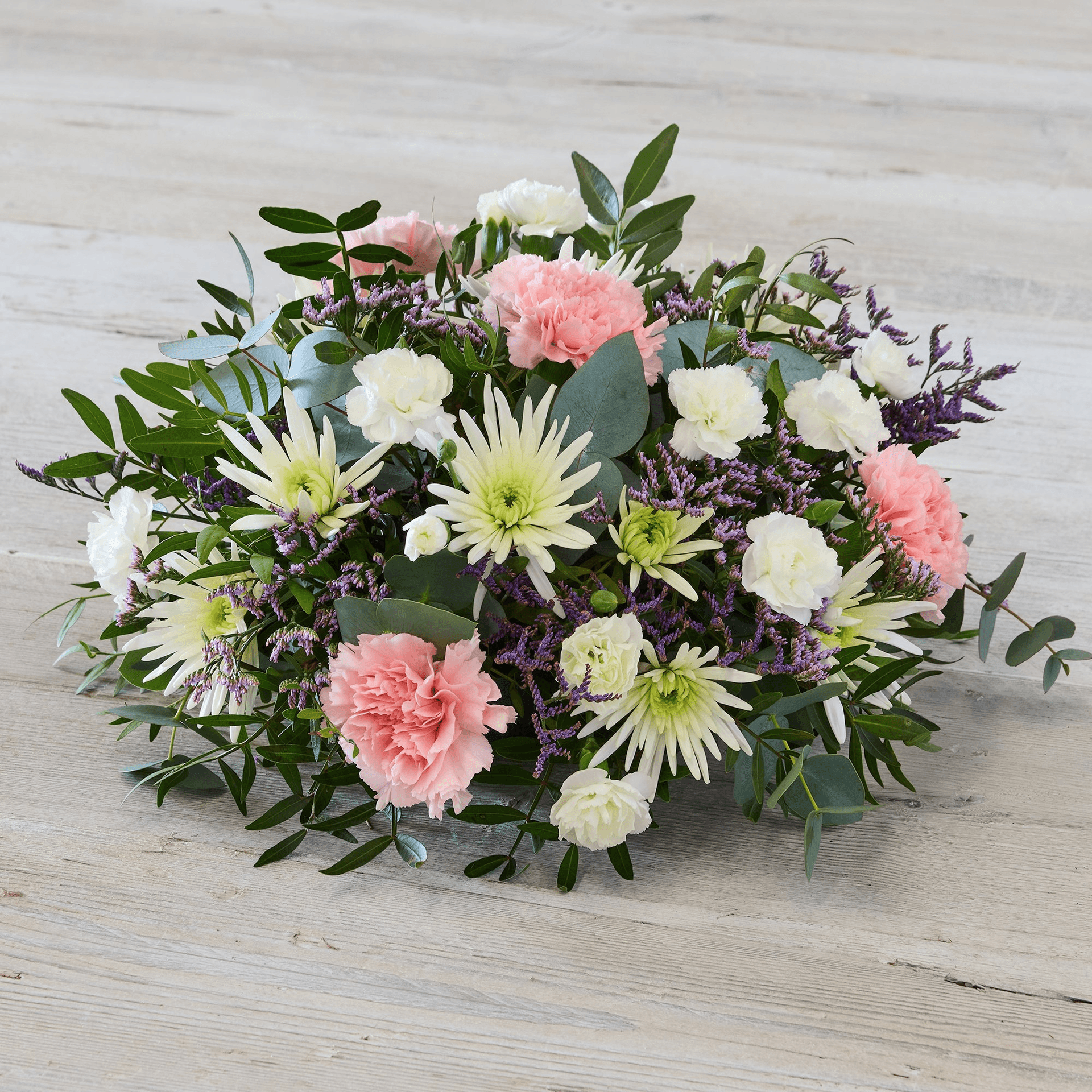 Pastel Funeral Posy — Funeral hand-tied bouquet
