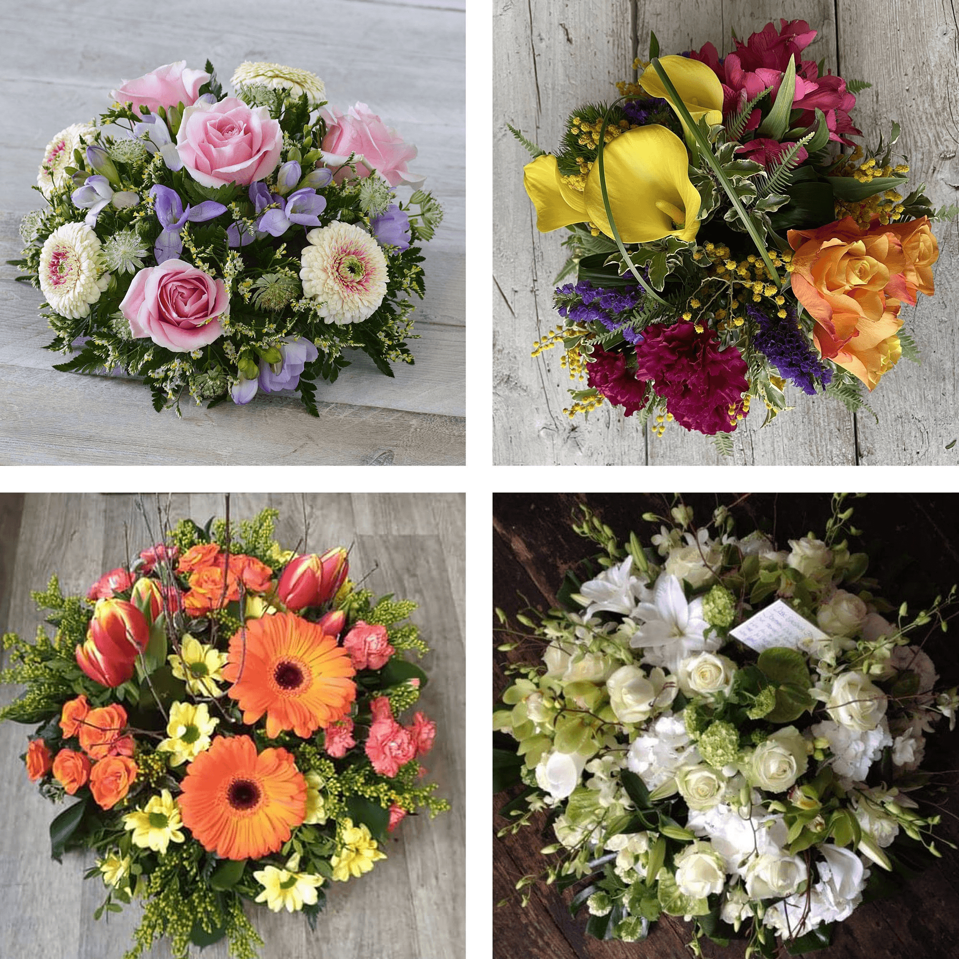 Funeral posy tribute made with the finest flowers — Funeral hand-tied bouquet