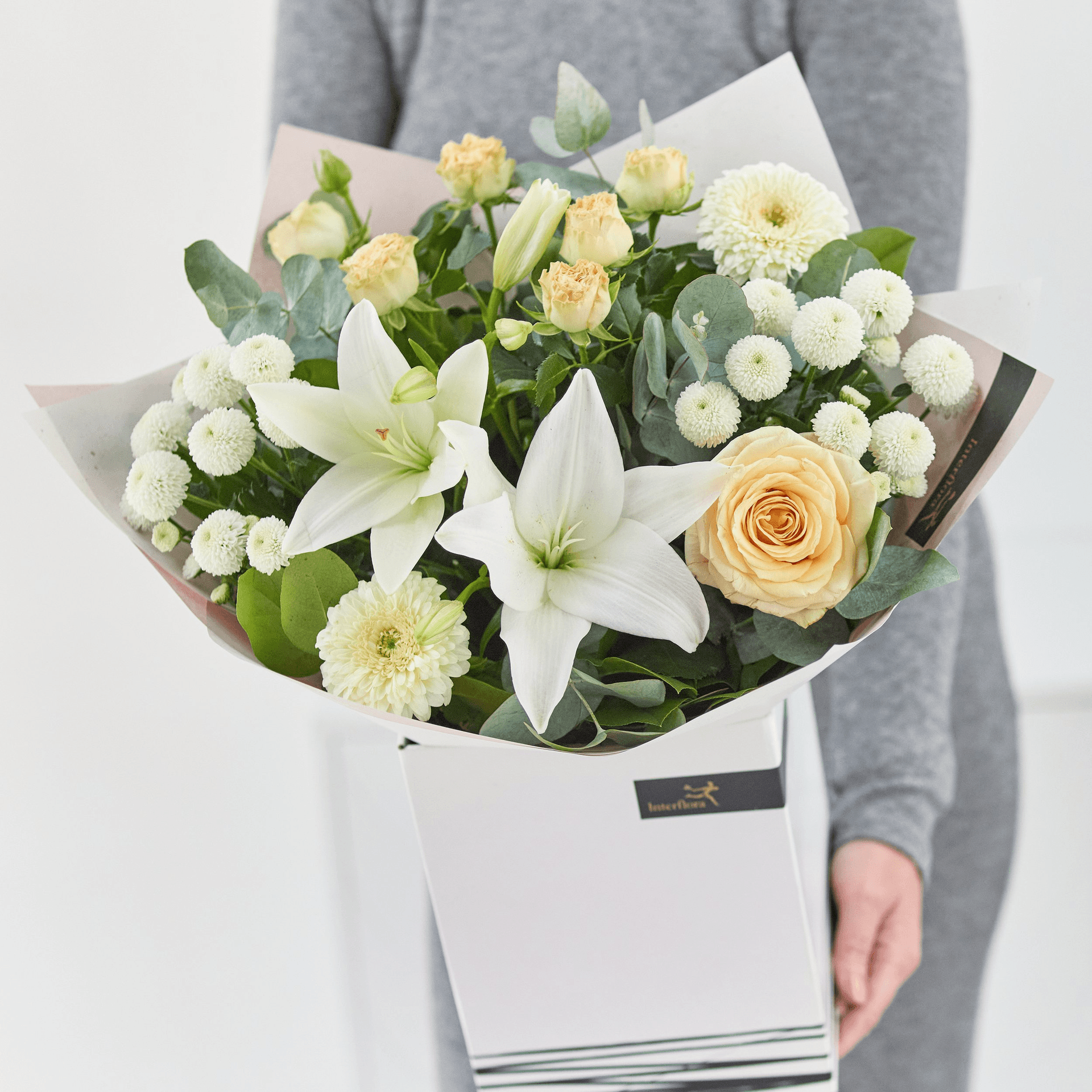 The Calming Moment — Lilies hand-tied bouquet