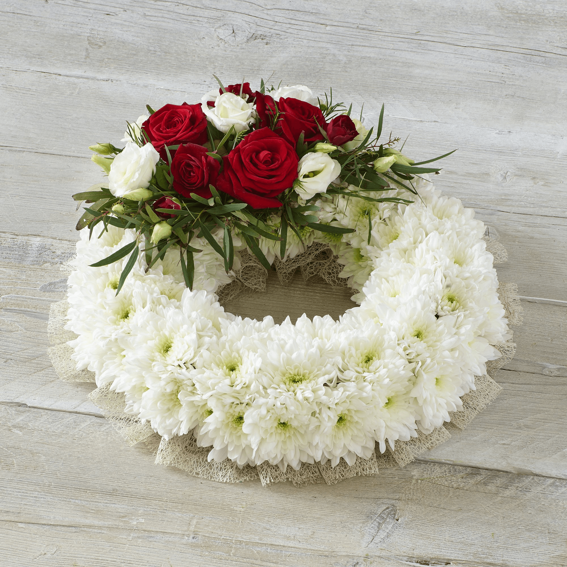 Traditional Wreath — Funeral hand-tied bouquet