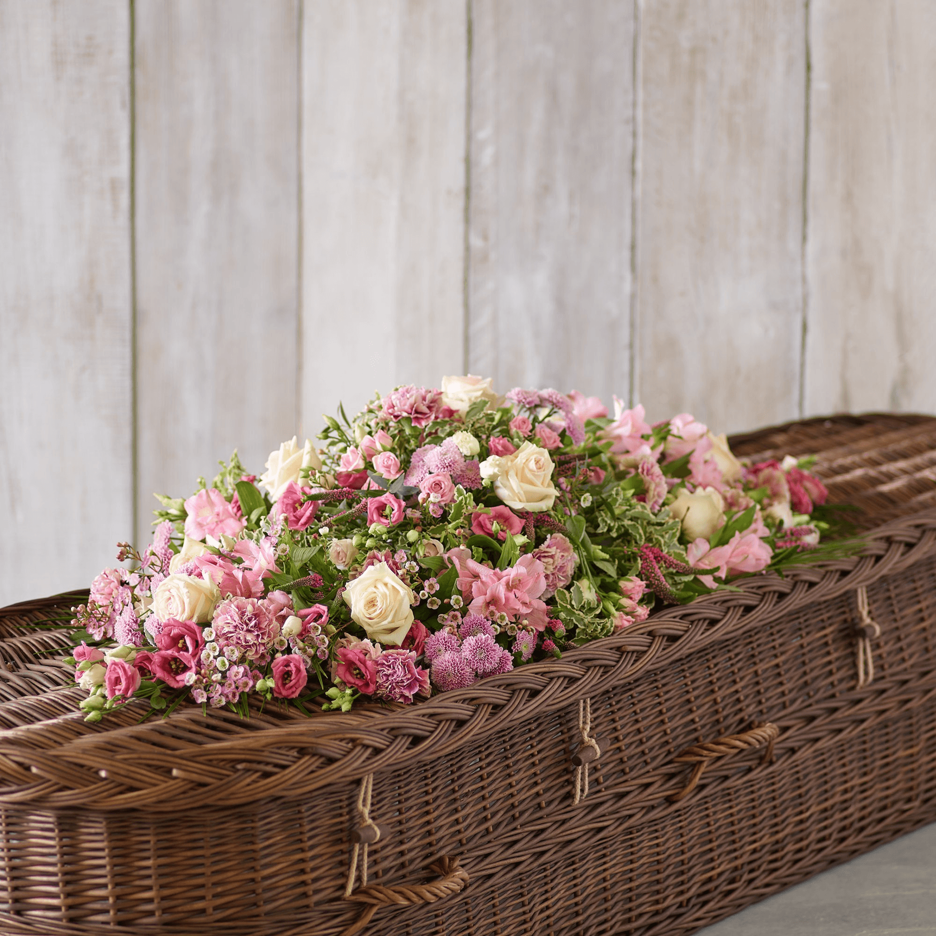 Flowing Casket Spray — Funeral hand-tied bouquet