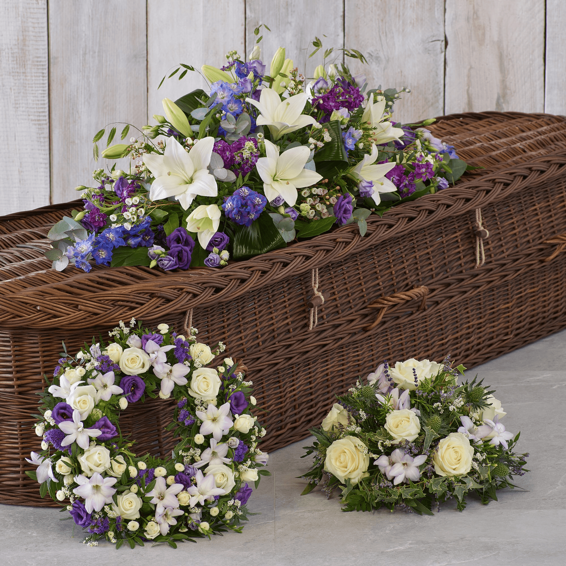 The Blue Collection — Funeral hand-tied bouquet