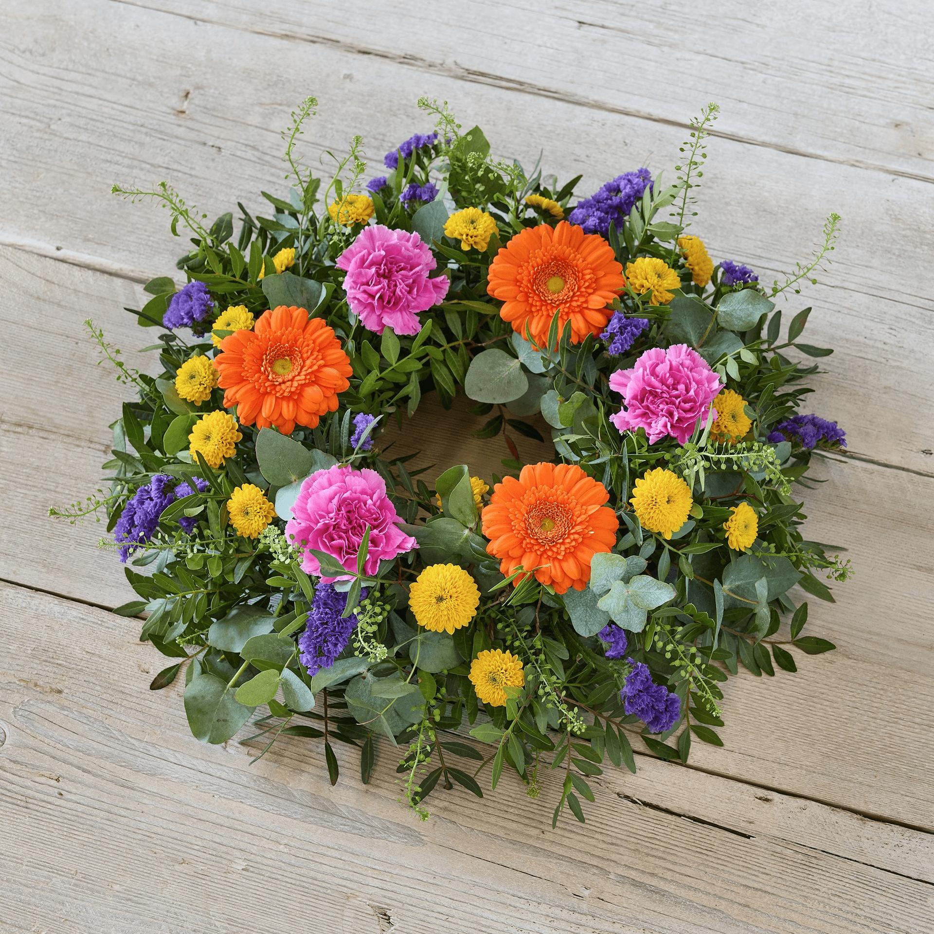 Bright Funeral Wreath — Funeral hand-tied bouquet